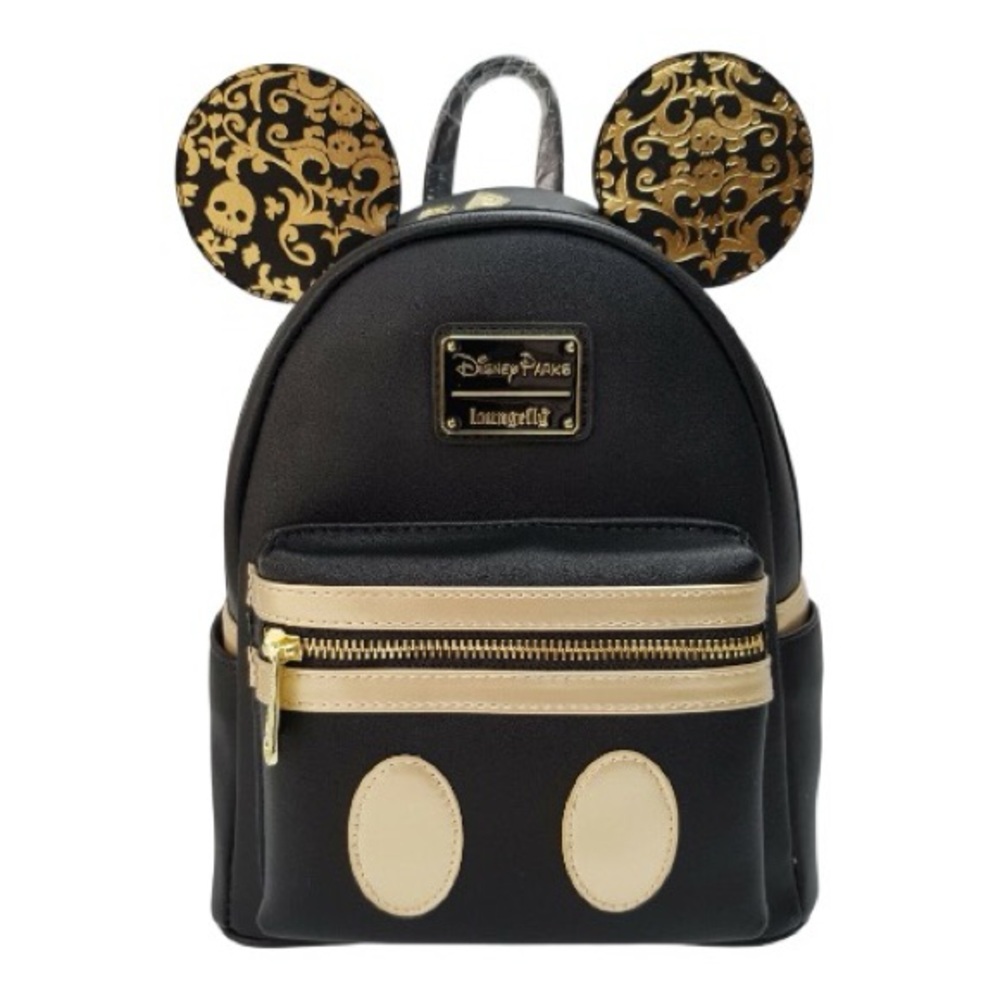 Loungefly Disney Mickey Mouse Pirates of The Caribbean Black Mini Backpack NEW!